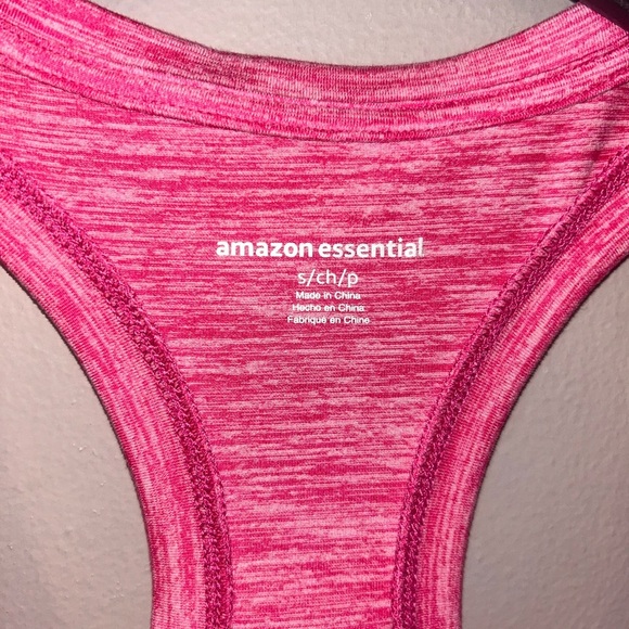 Amazon Essentials shirt - pink heather racer back active tank - Picture 2 of 7